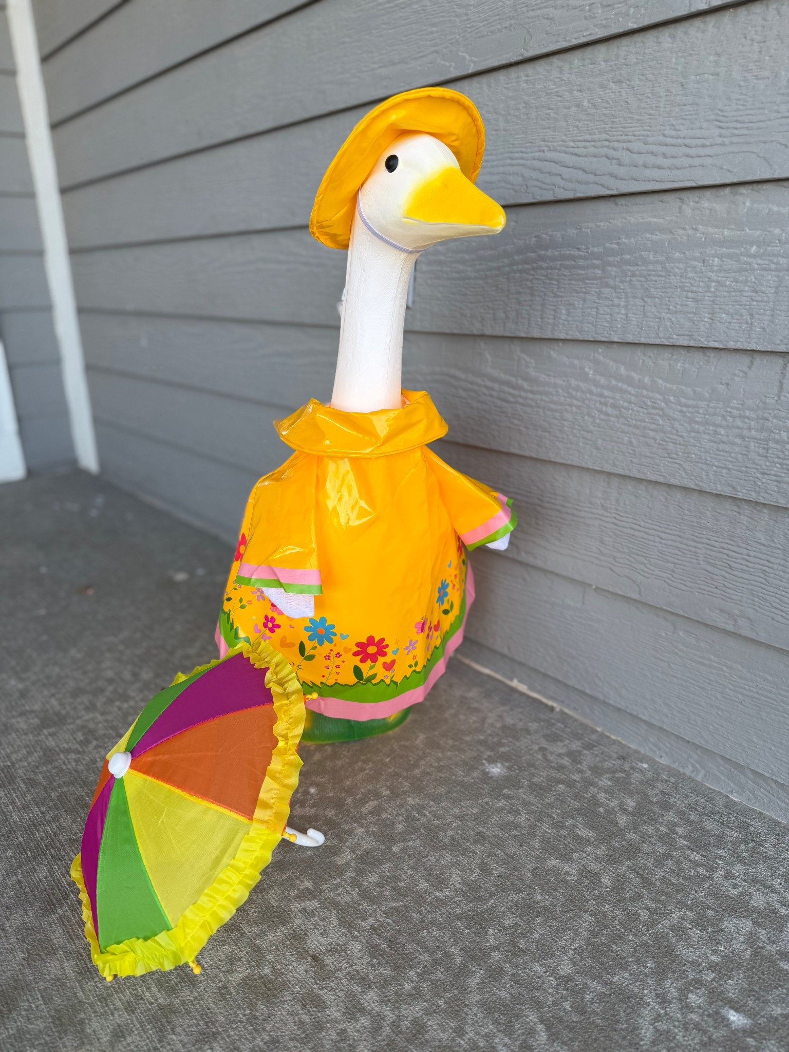 Porch goose and raincoat outfit #amazonfinds #outdoordecor 

#LTKSeasonal #LTKmomlife #LTKHome