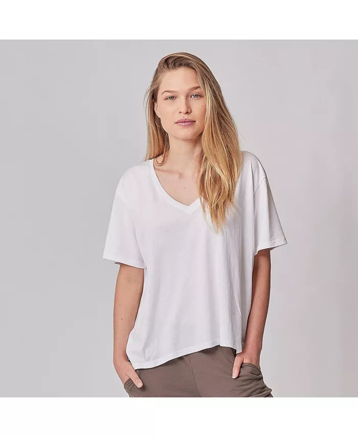 Women's Organic Cotton Multi-way to Nursing V-Neck Tee, Original Colors | Macy's