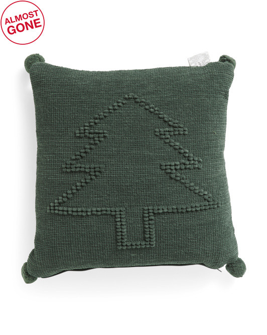 20x20 Embossed Tree Pillow | TJ Maxx