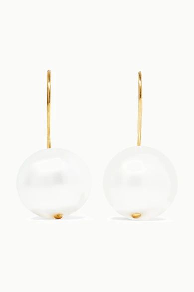 Aurélie Bidermann - Cheyne Walk Gold-plated Pearl Earrings | NET-A-PORTER (US)