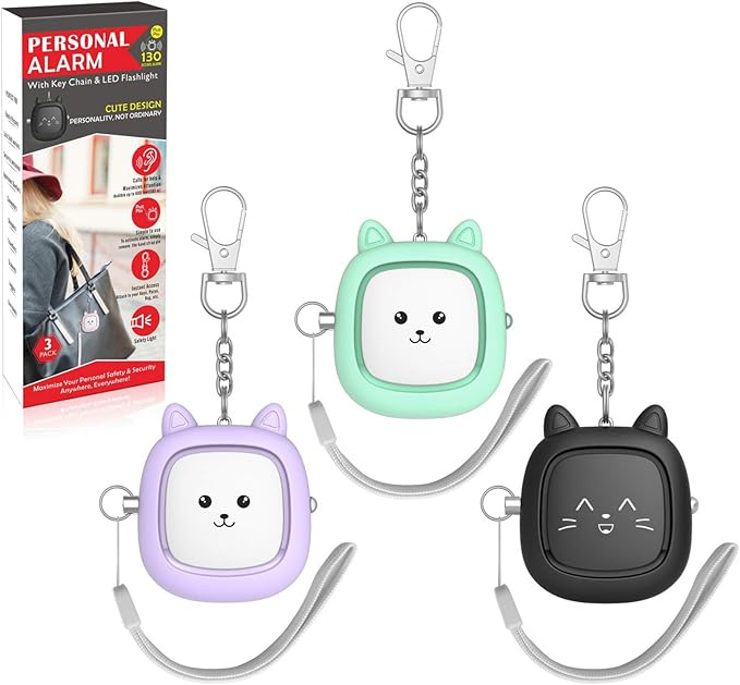 Safe Sound Personal Alarm,3 Pack130 dB Loud Siren Song Emergency Self-Defense Security Alarm Keyc... | Amazon (US)