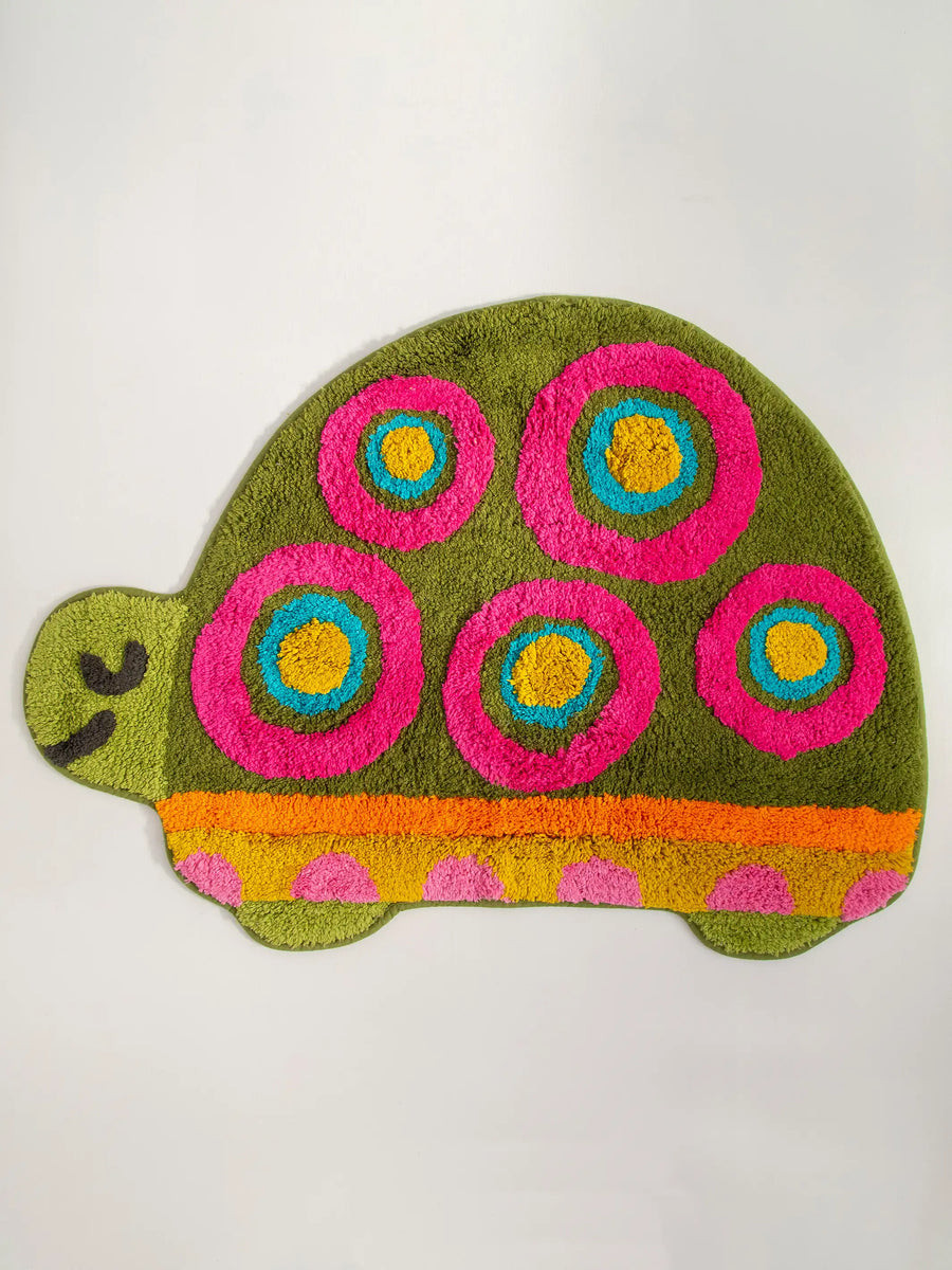 Tufted Cotton Bath Mat - Turtle | Natural Life