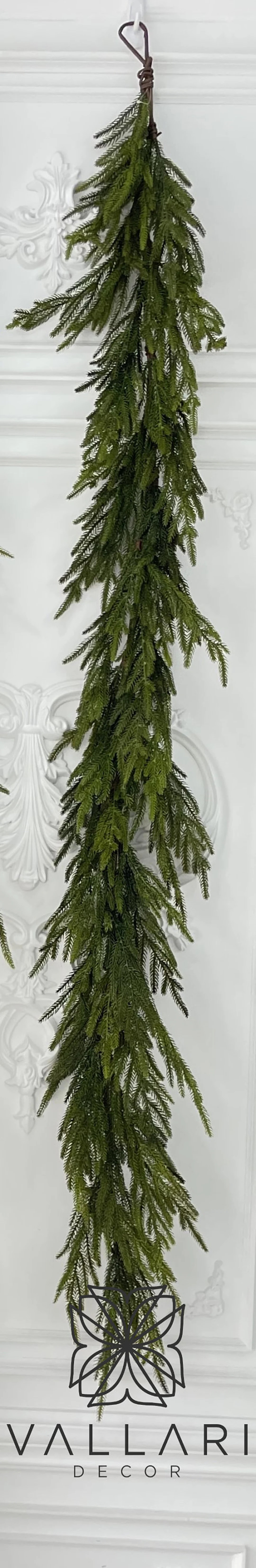 67 Real Touch Norfolk Pine Garland/ Faux - Etsy | Etsy (US)