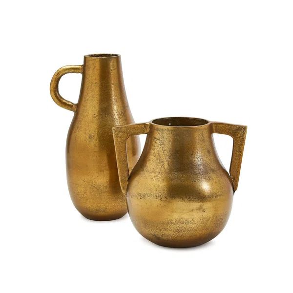 Alexandria S/2 Industrial Jug Vase (Set of 2) | Wayfair North America