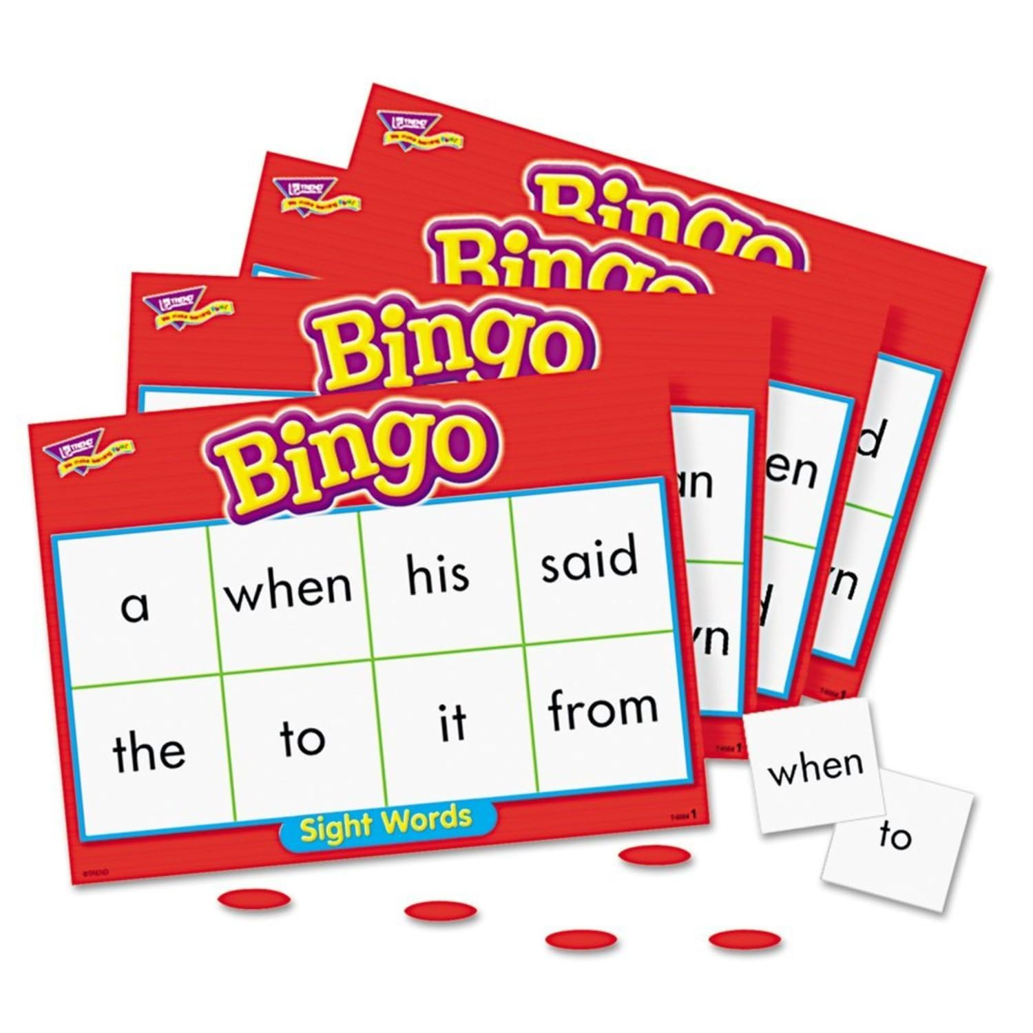 TREND ENTERPRISES: Sight Words Level 1 Bingo Game, Exciting Way for Everyone to Learn, Play 6 Dif... | Amazon (US)