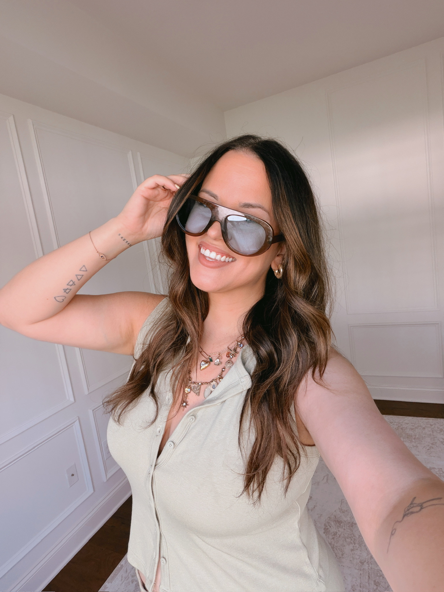  large top, XL bottom 

 #LTKSeasonal #LTKMidsize