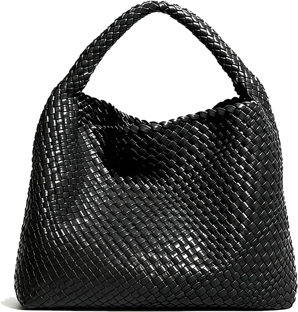 Woven Tote Bag for Women with Purse, Fashion Shoulder Hobo Underarm Bags, Large Woven Handmade Work Commuter Day Bags | Amazon (US)