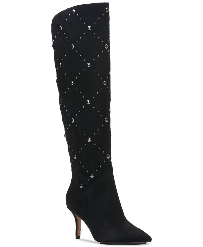 Vince Camuto Women's Fimulie Studded Stiletto Dress Boots & Reviews - Heels & Pumps - Shoes - Mac... | Macys (US)