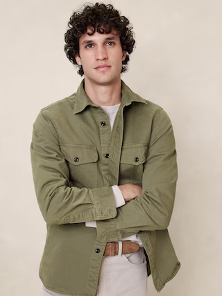 Malo Twill Shirt Jacket | Banana Republic (US)