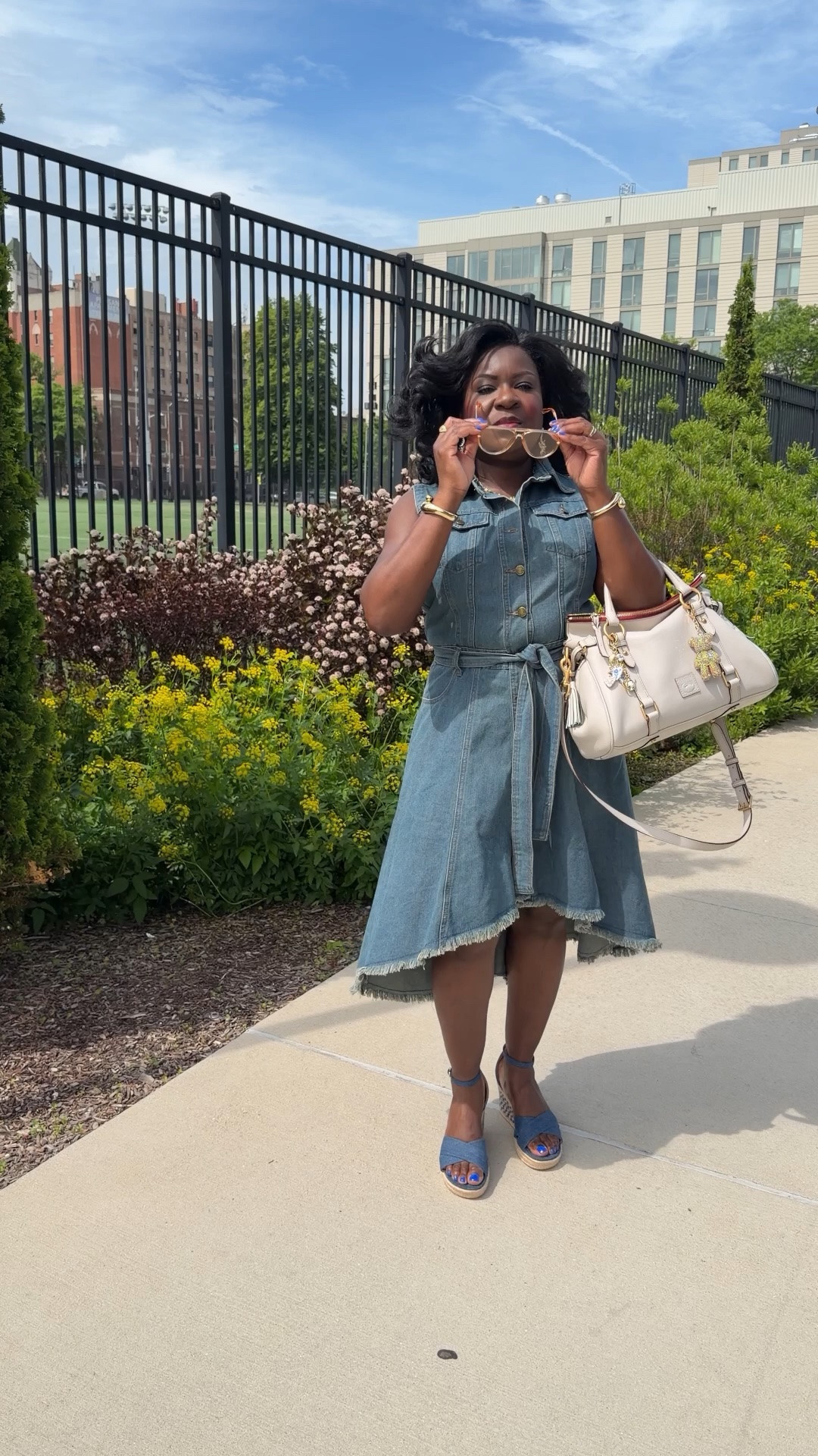 The perfect summer denim dress from Amazon. I am wearing a size Large and I am 5’3.

#LTKdayinmylife #LTKmomlife #LTKSeasonal