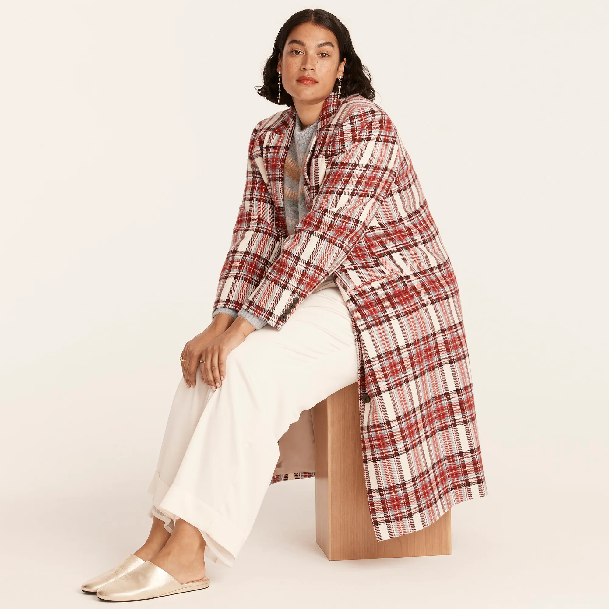 Alfie topcoat in vintage plaid Italian wool | J. Crew US