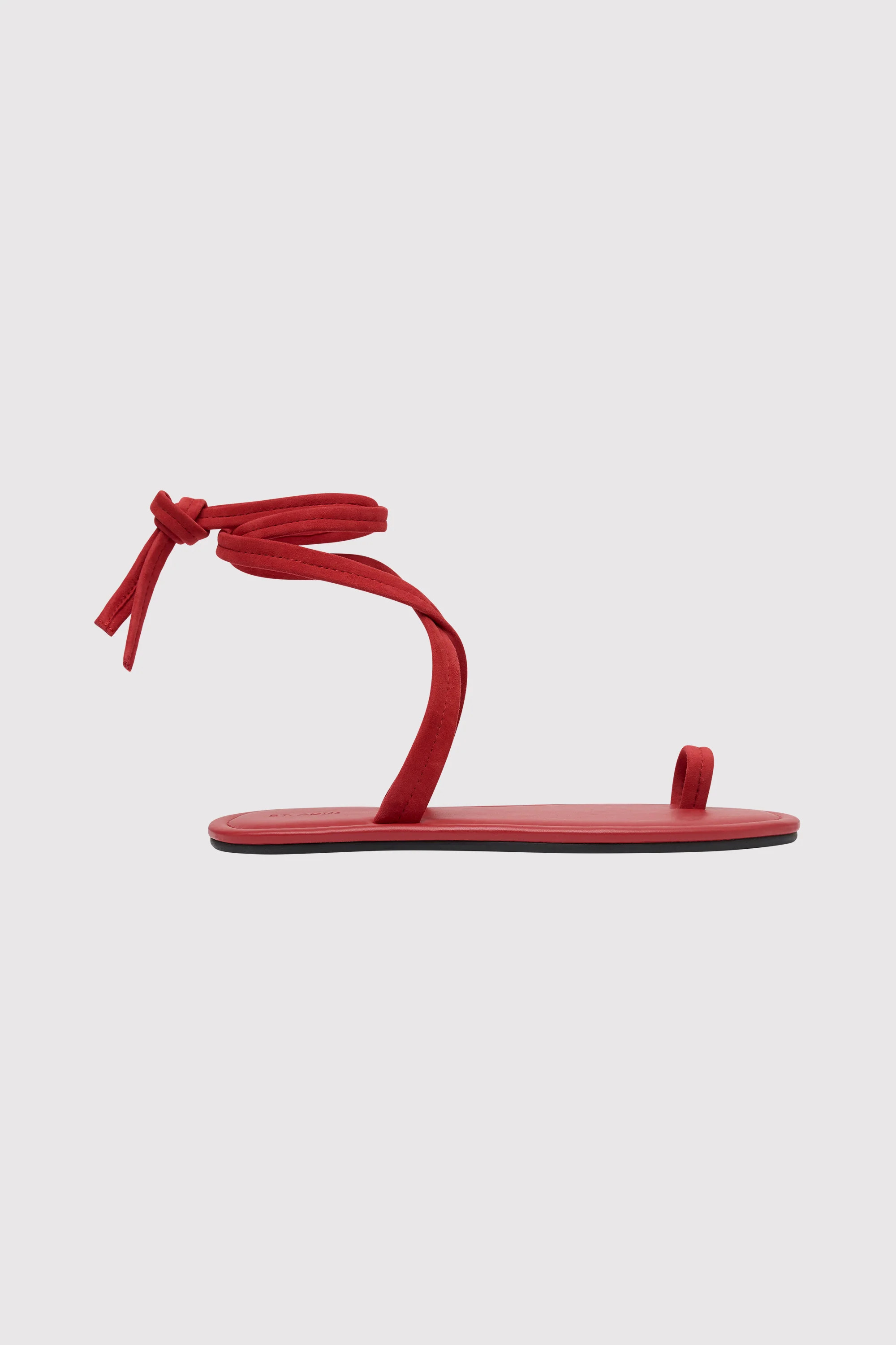 Tie Up Flat - Rosso | St. Agni (US, UK, EU)