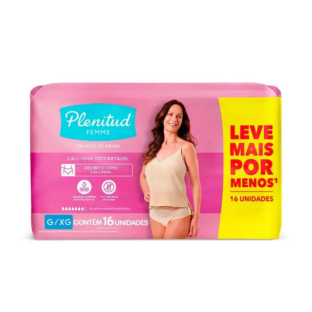 Calcinha descartável Plenitud Femme vários tamanhos em oferta | Droga Raia | DrogaRaia (BR)