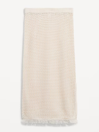 Open-Stitch Midi Skirt | Old Navy (US)