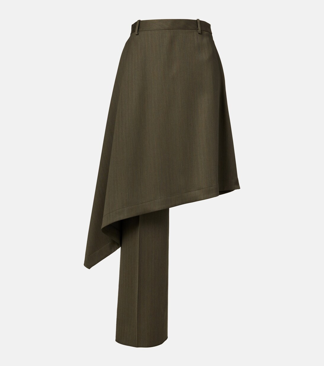 Asymmetric wool midi skirt | Mytheresa (US/CA)