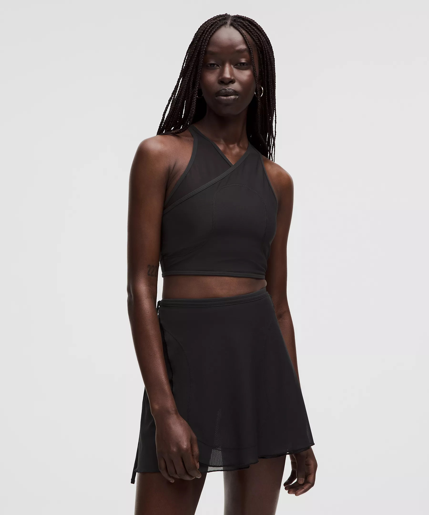 Mesh Cross-Front Cropped Tank Top B/C Cup *SLNSH Collection | Women's Sleeveless & Tank Tops | lu... | Lululemon (US)