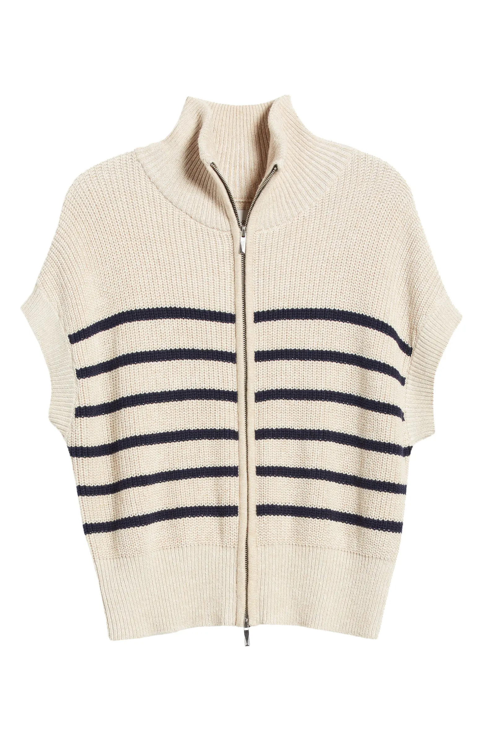 NIC+ZOE Stripe Shaker Zip Cardigan | Nordstrom | Nordstrom
