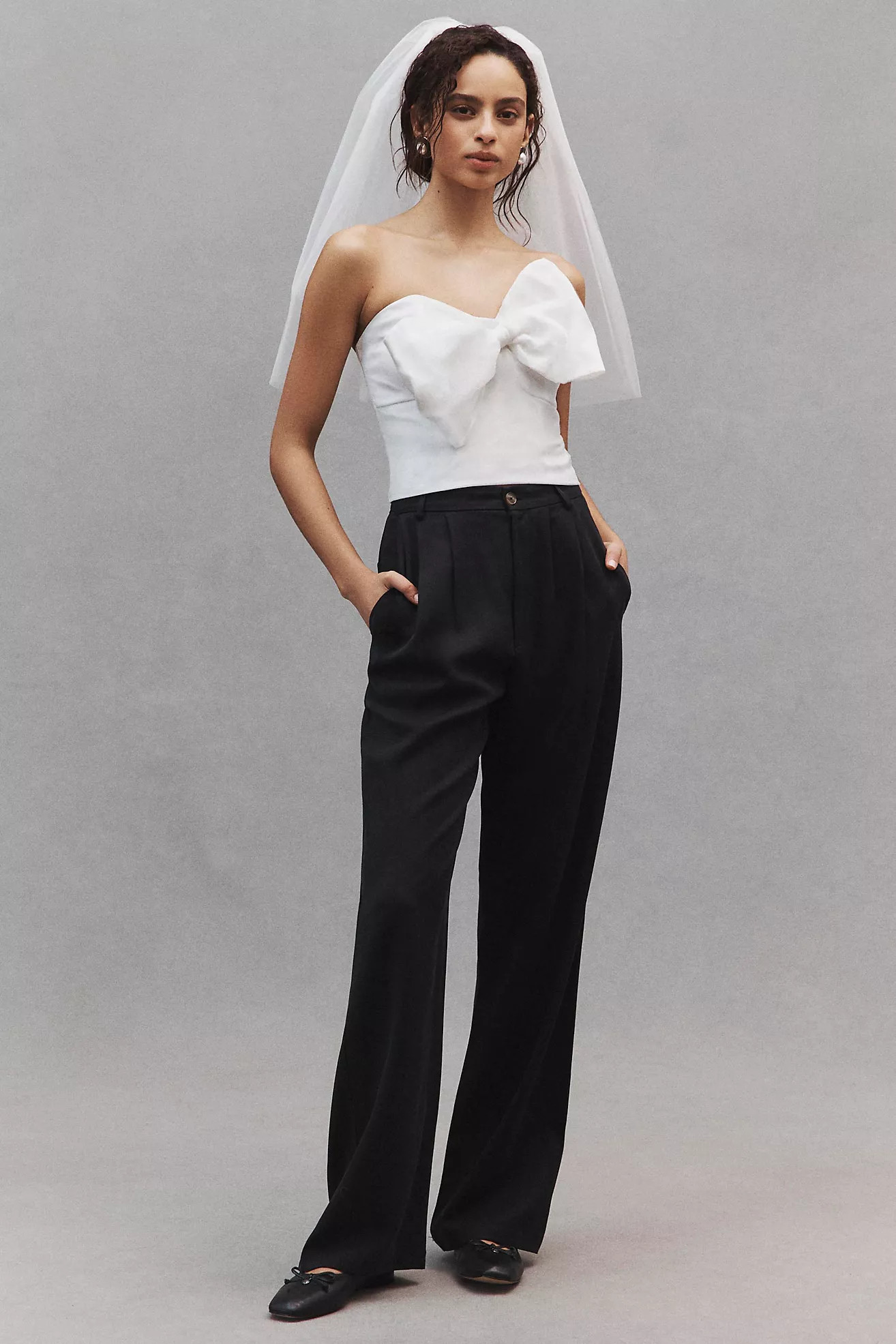 Hutch Reni Strapless Bow-Front Top | Anthropologie (US)