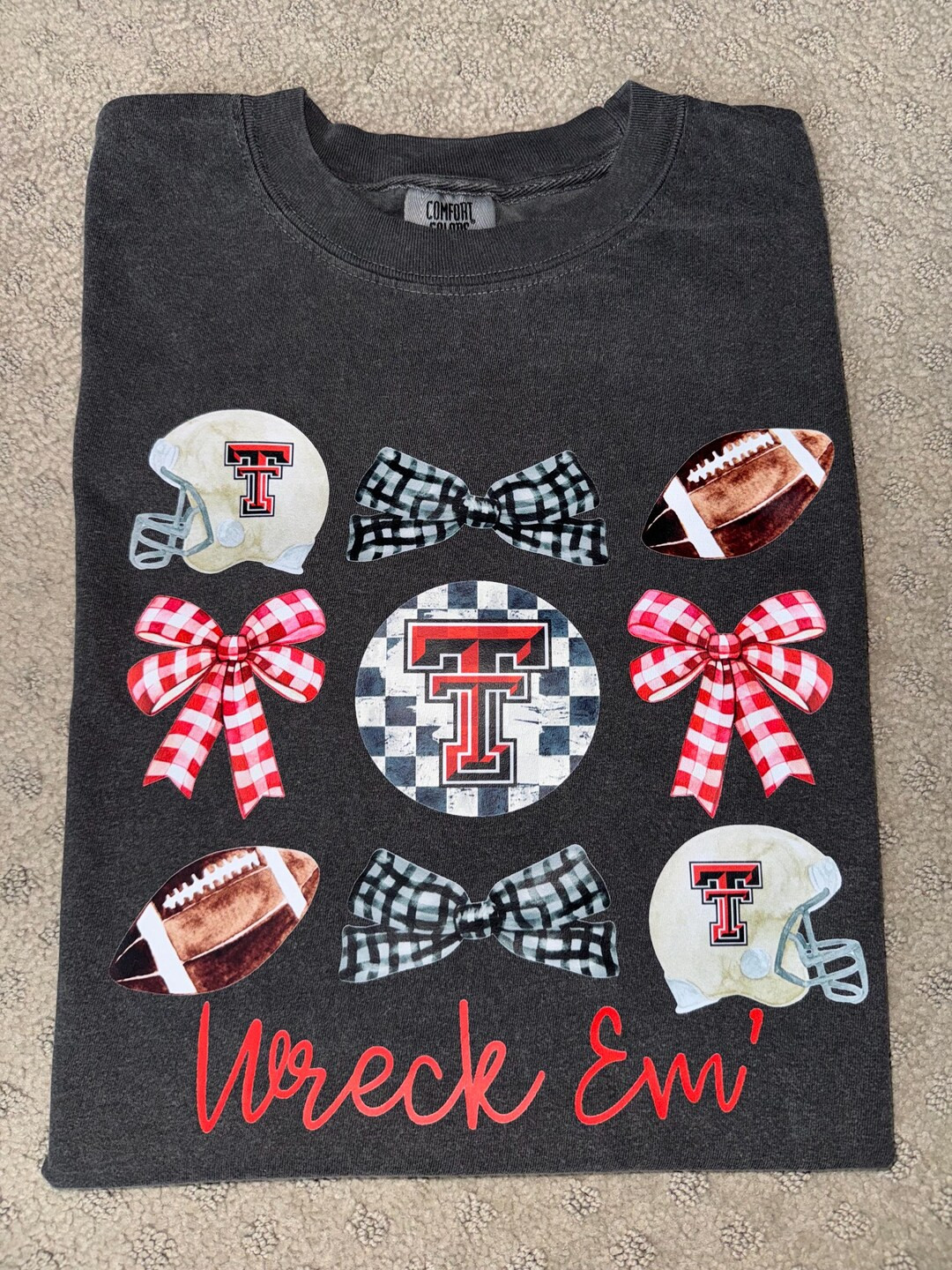 Texas Tech Comfort Colors T-shirt: Game Day Unisex Tee - Etsy | Etsy (US)