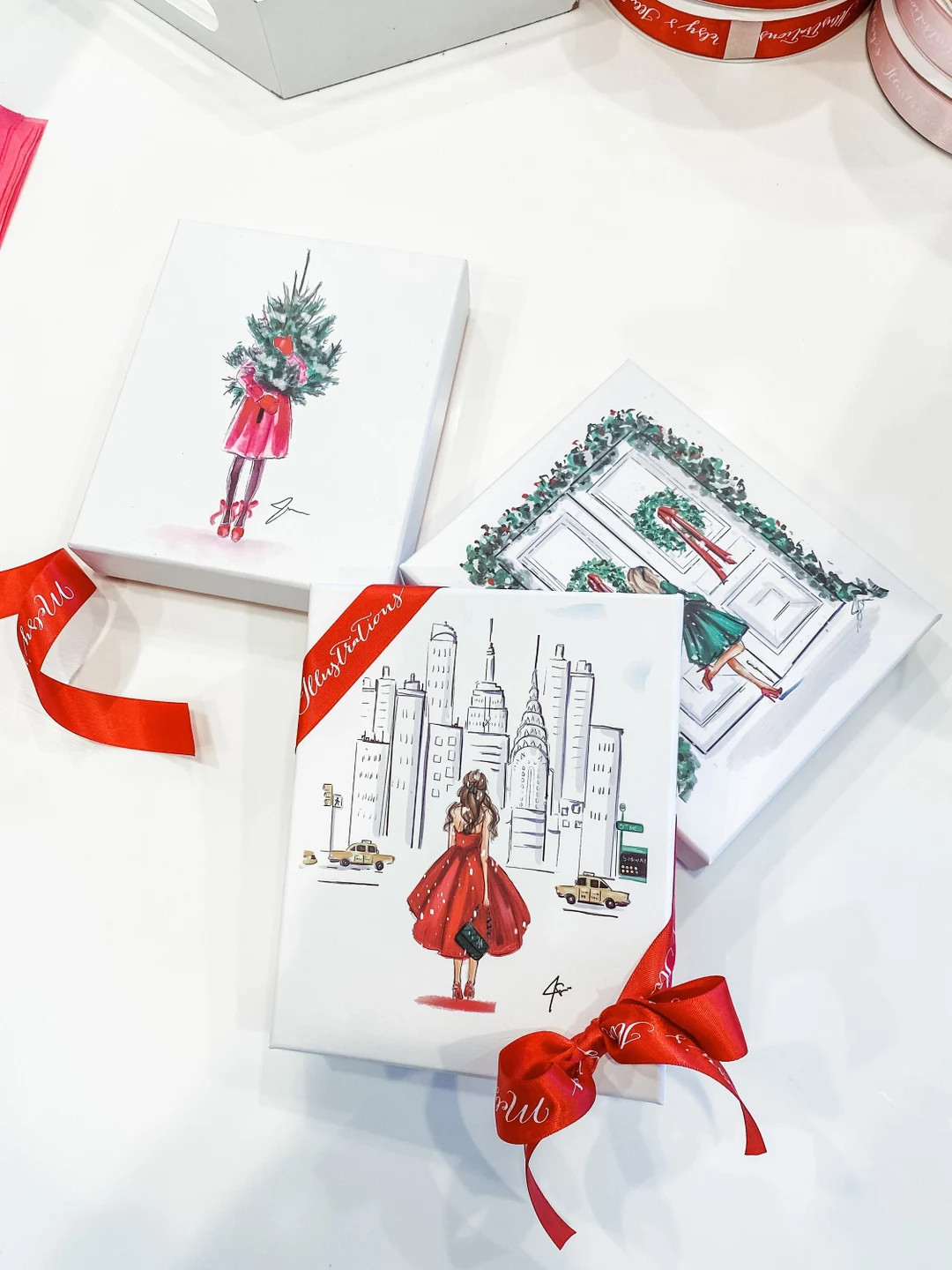 Holiday Boxed Card Set 20 Holiday Cards  Christmas Cards by - Etsy | Etsy (US)