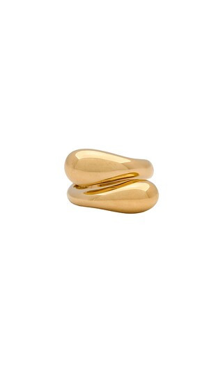 Savi Sculptural Crossover Ring in Gold | Revolve Clothing (Global)