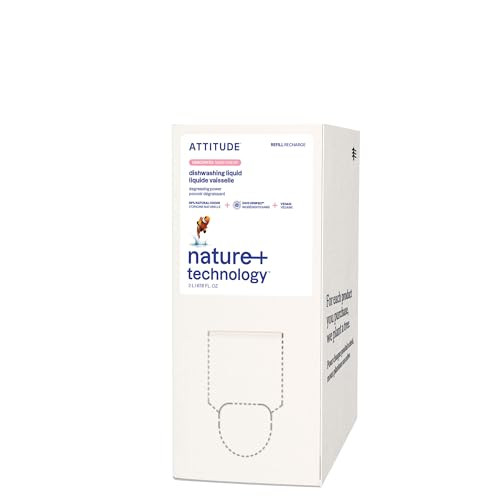 ATTITUDE Dishwashing Liquid, EWG Verified, Vegan Dish Soap, Plant Based, Naturally Derived Produc... | Amazon (US)