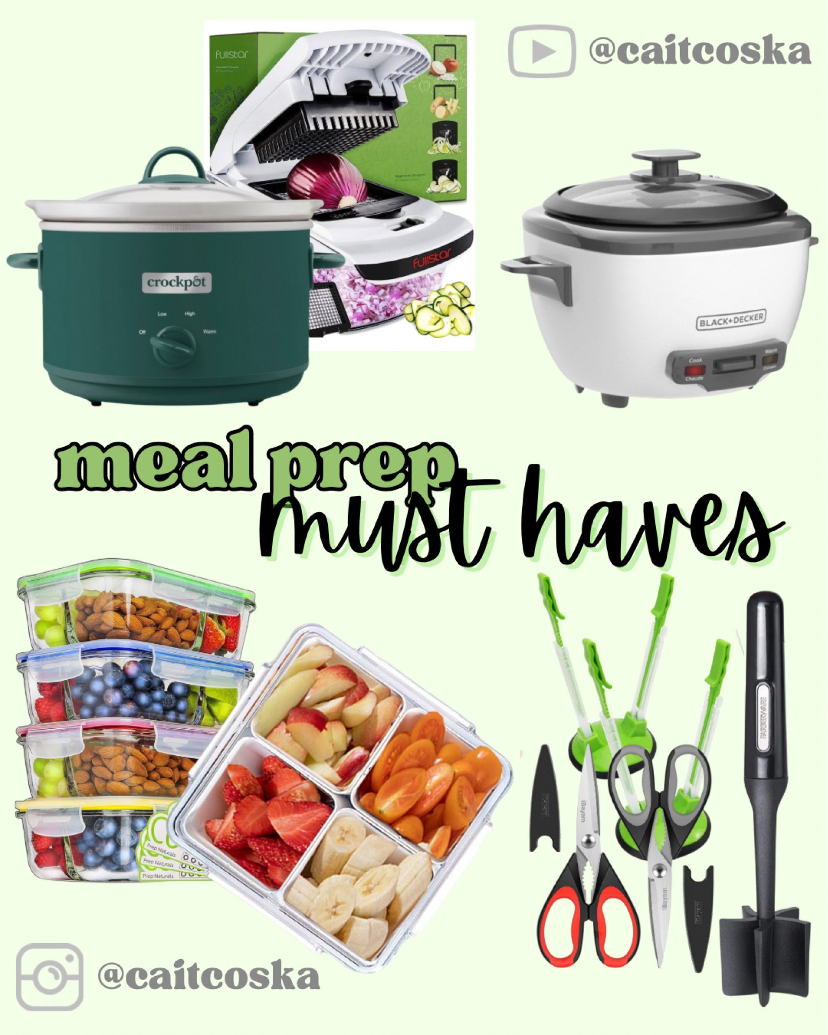 I just shared a video on YT of a big meal prep and I thought it would be a good time to highlight some of my meal prep must haves! These kitchen tools make my life so much easier when I’m trying to prep nutritious meals  

#LTKFindsUnder50 #LTKHome #LTKFitness