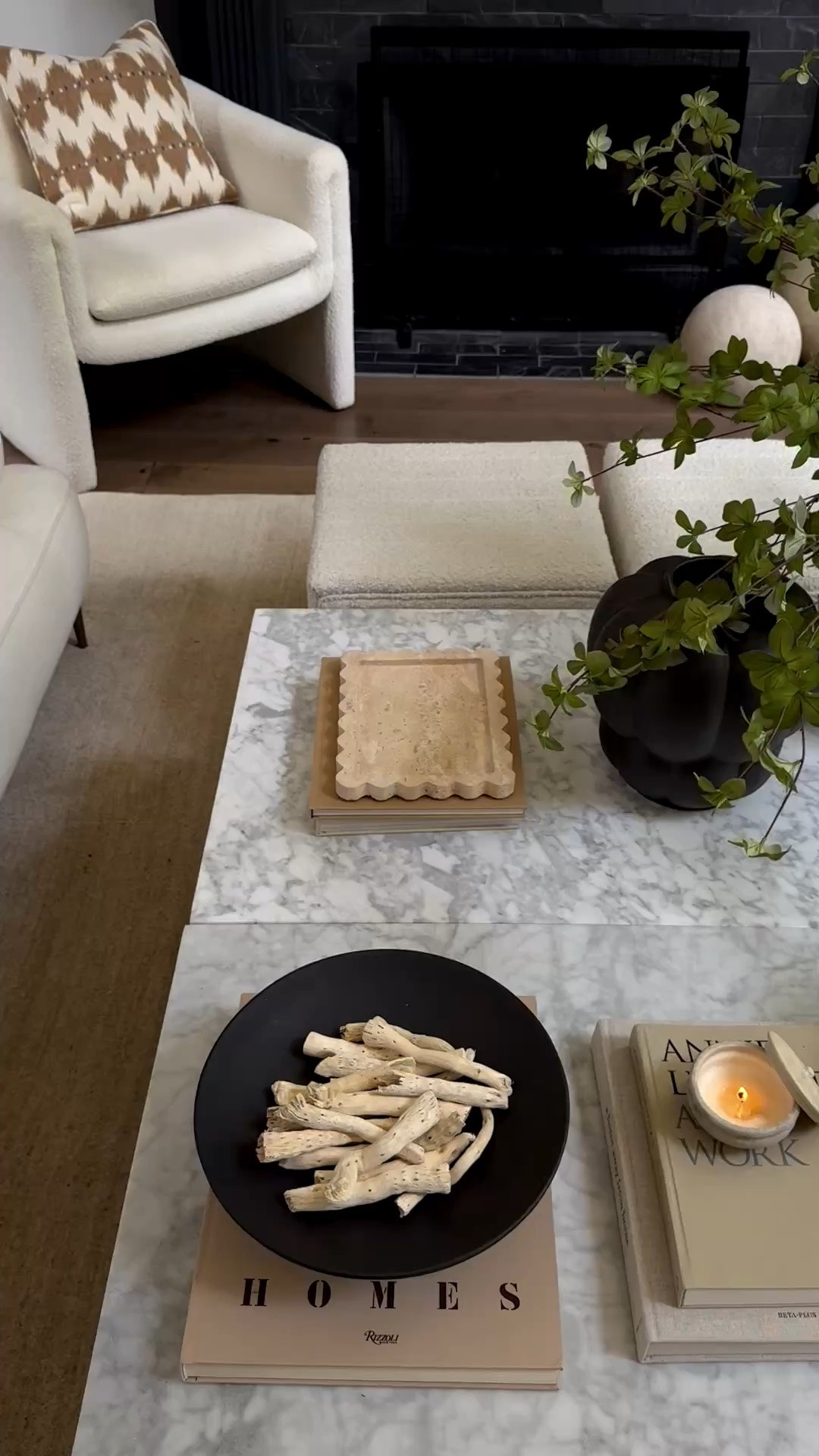 A coffee table full of beautiful things! 🖤

#LTKHome #LTKSaleAlert #LTKSeasonal