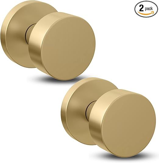 Mega Handles Dummy I Gold Door Knob for French Doors, Closet and Cabinets I Reversible Heavy Duty... | Amazon (US)