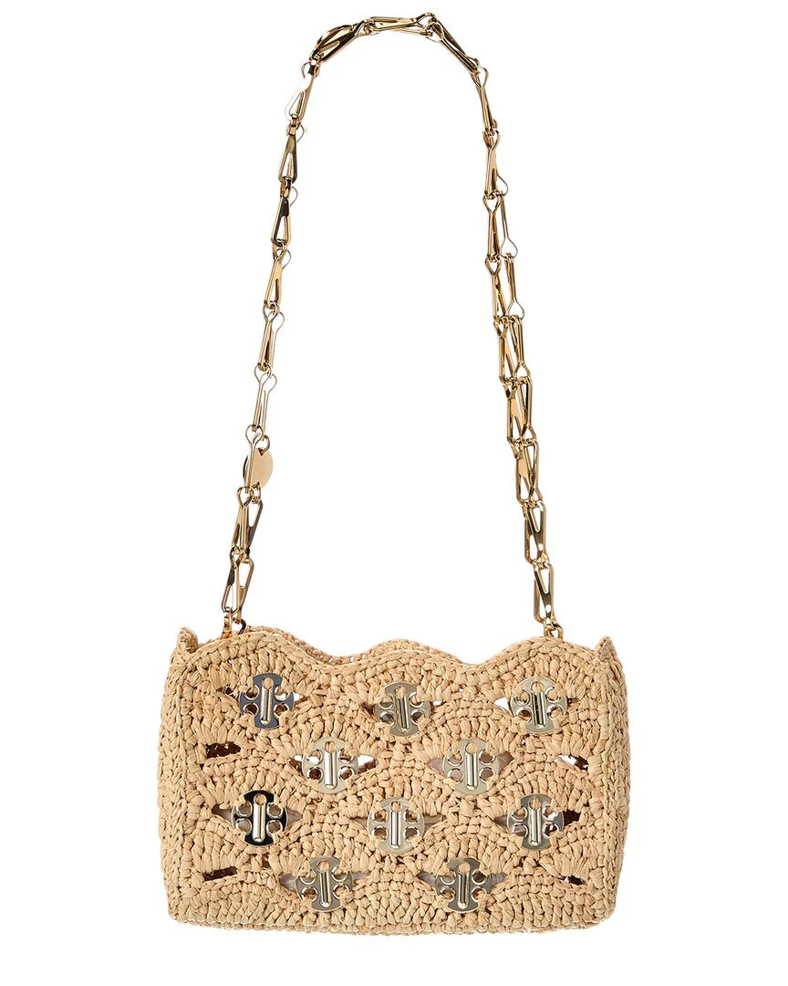 Paco Rabanne Raffia Shoulder Bag | Shop Simon