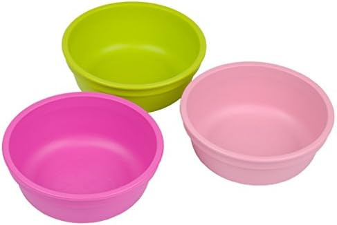 RE-PLAY Made in USA 3pk - 12 oz. Stackable Bowls | Bright Pink, Lime Green, Blush | Eco Friendly ... | Amazon (US)