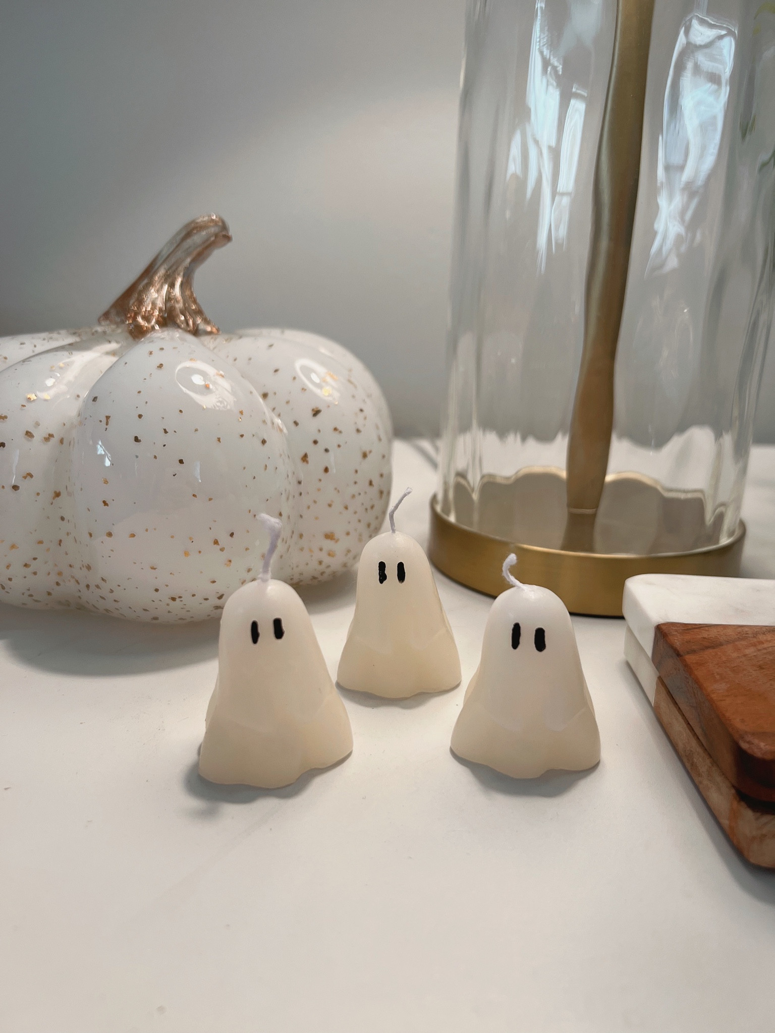 Ghost candles for Halloween decoration 👻

(related search: Halloween decor, fall candles, fall decoration, cute fall decor)

#LTKunder50

#LTKHalloween #LTKSeasonal #LTKhome