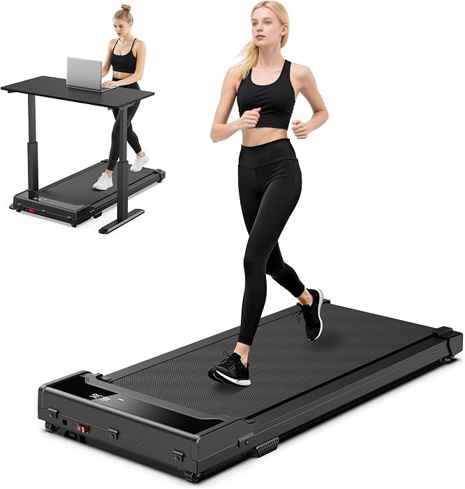 Walking Pad Treadmill for Home - Under Desk Walk Pads with Remote Control Mini Running Portable E... | Amazon (US)
