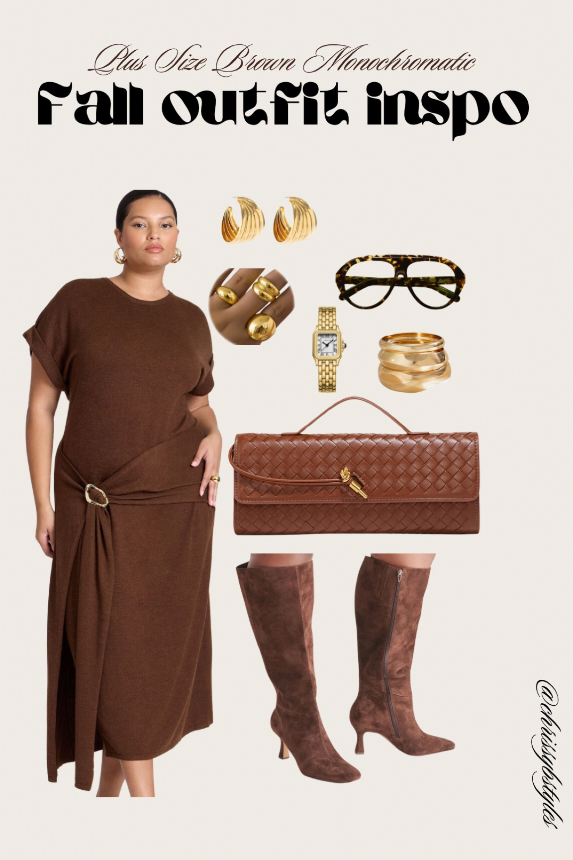 The perfect brown monochromatic fall outfit! 🍂🍁
Fall outfit, boots, family photos, plus size fall outfit. 

#LTKPlusSize #LTKShoeCrush #LTKStyleTip