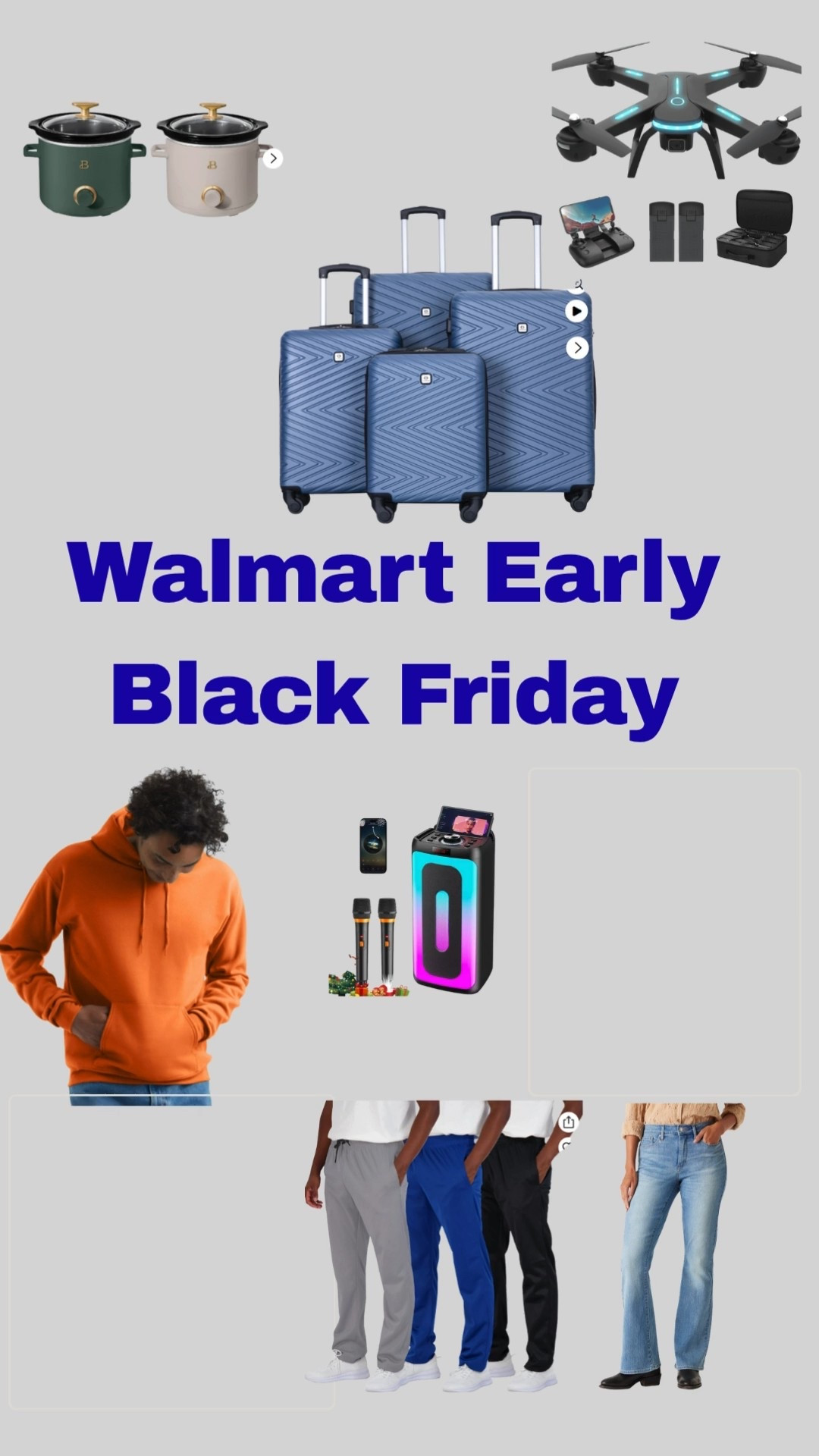 Run, don’t walk! 🏃🏽‍♀️💨 Walmart’s Early Black Friday sale is packed with deals on electronics, cookware, and clothing. Grab gifts (or goodies for you!) before they’re gone!

#LTKSaleAlert #LTKGiftGuide #LTKHoliday