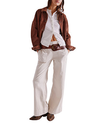 Free PeopleWomen's Breezy Denim Pull-On Cotton Jeans | Macy's