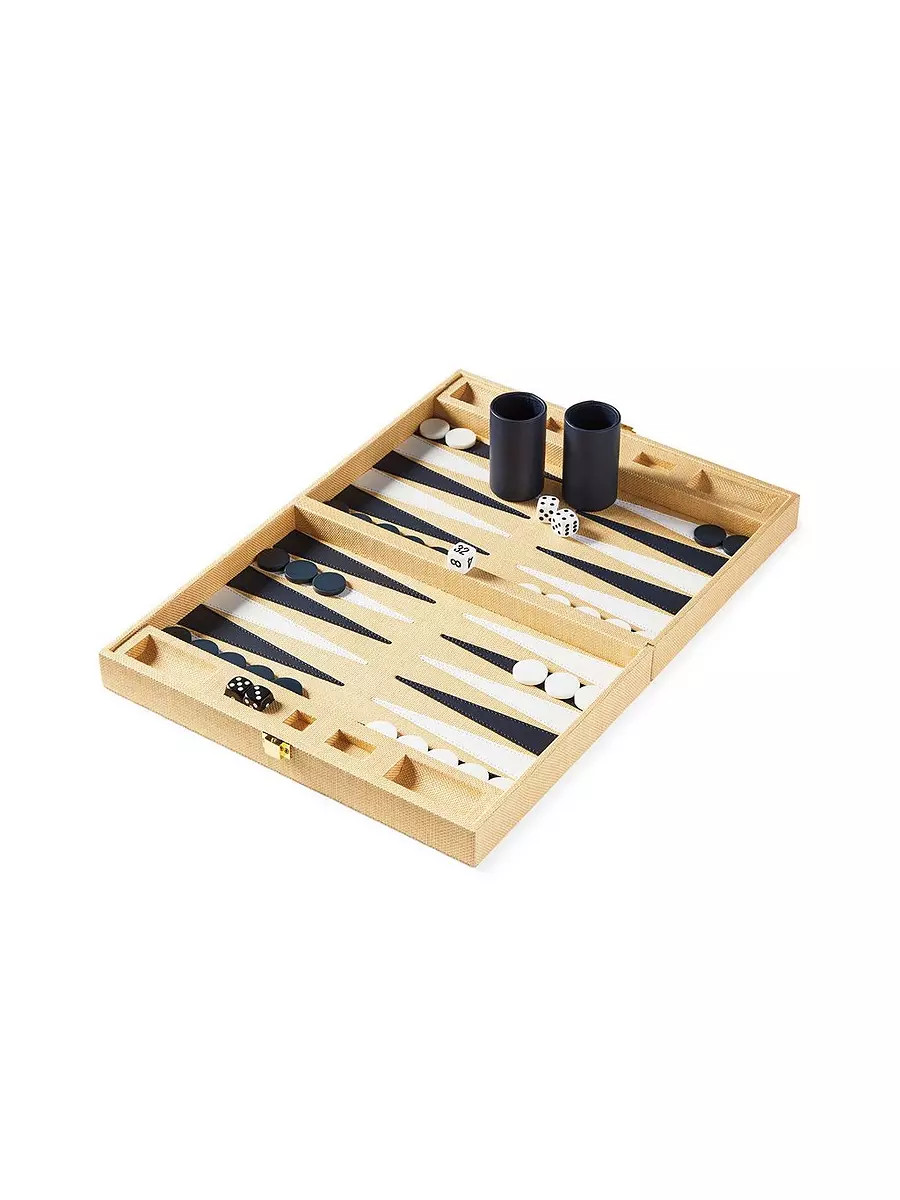Raffia Backgammon | Serena and Lily