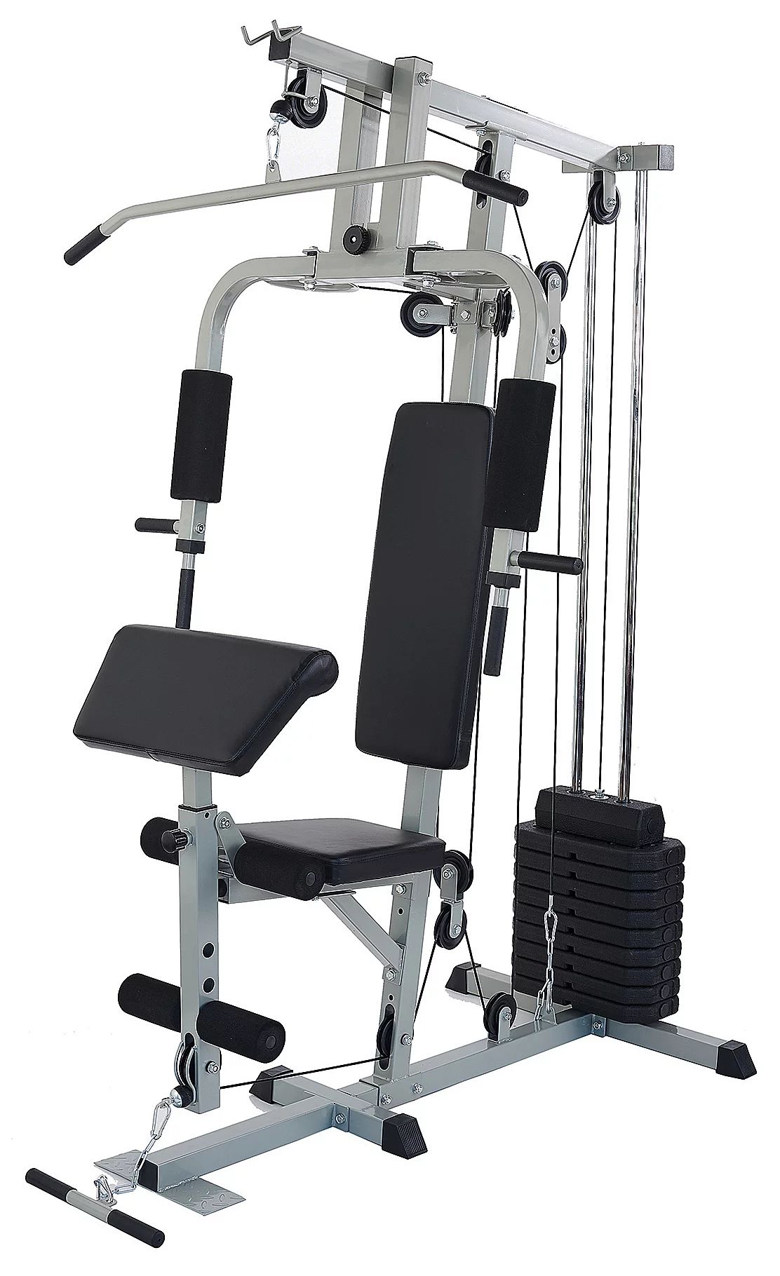 Everyday Essentials Home Gym System Workout Station with 330 Lbs. of Resistance, 125 Lbs. Weight ... | Walmart (US)