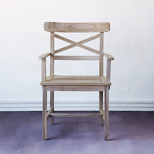 Crossback Teak Armchairs, Set of 2 | Terrain