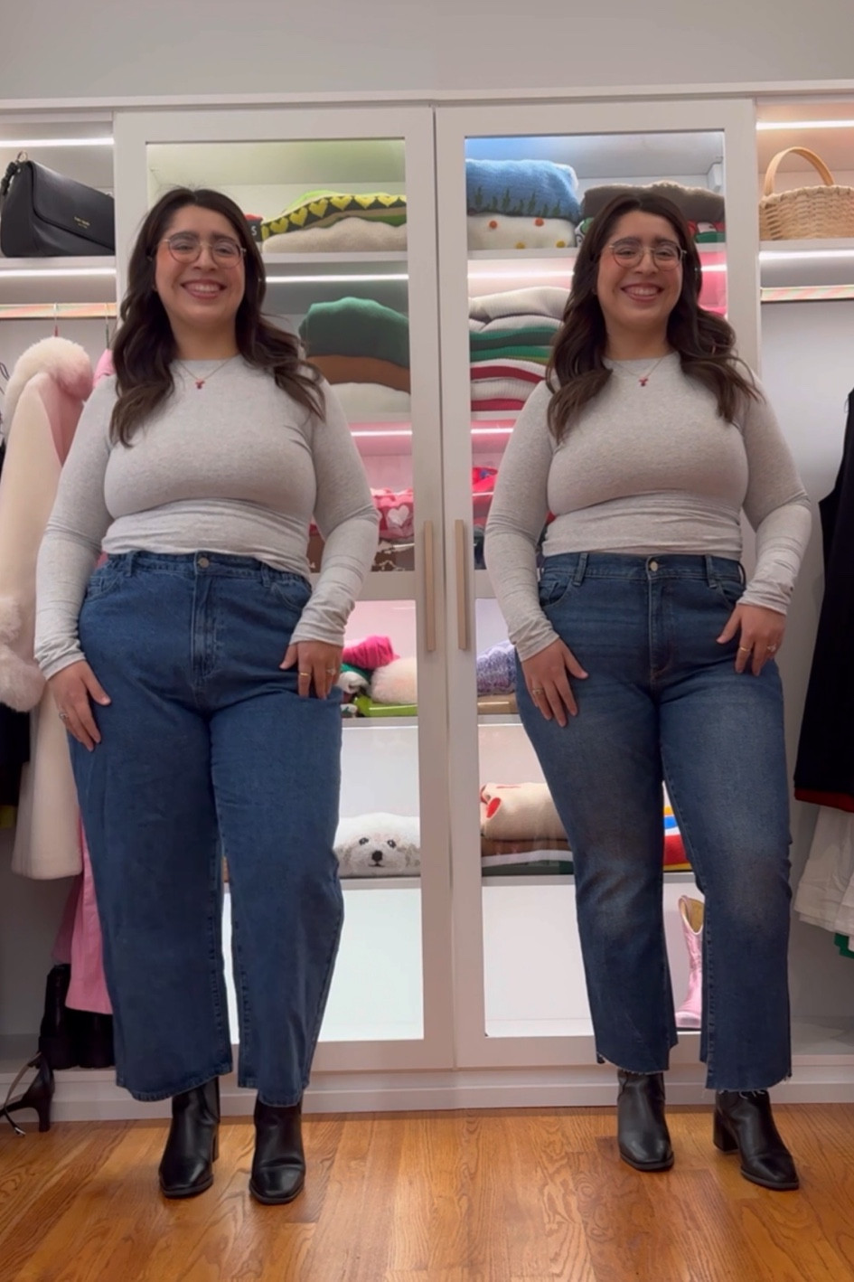 Right is the splurge! Left is $40!
Wearing the large in the left, size 32 in the right pair 

#LTKfindsunder50 #LTKmidsize #LTKstyletip