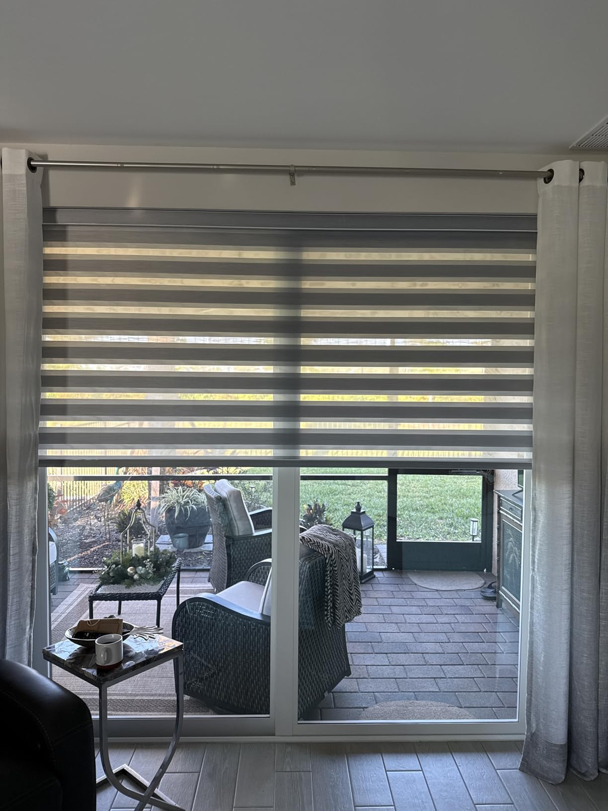 Changshade Custom Size Zebra Blinds for Indoor Windows, Free-Stop Light Filtering Corded Zebra Sh... | Amazon (US)