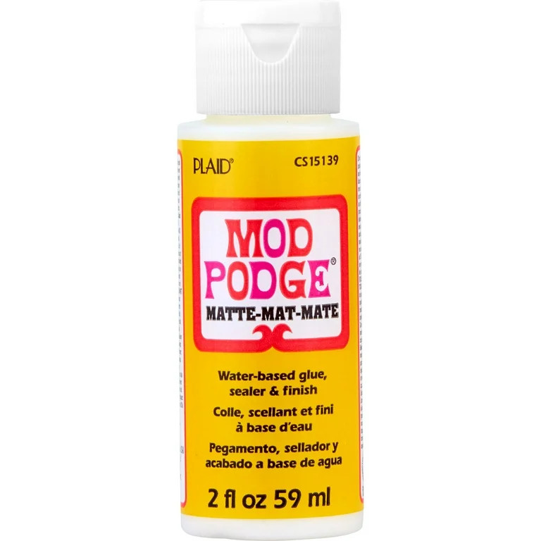 Mod Podge Sealer, Glue, and Finish, Matte Finish, Clear, 2 fl oz | Walmart (US)