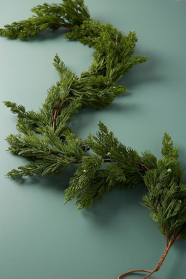Faux Pine Garland | Anthropologie (US)