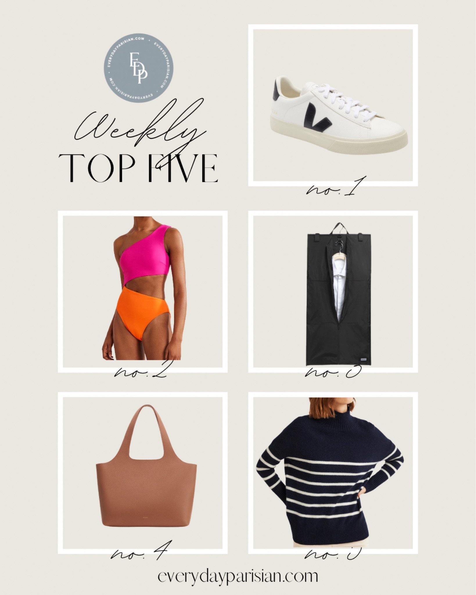 This week’s best sellers include the cutest color block swimsuit from Boden. My hanging garment bag from Away and the cutest striped sweater. 

#LTKswim #LTKshoecrush