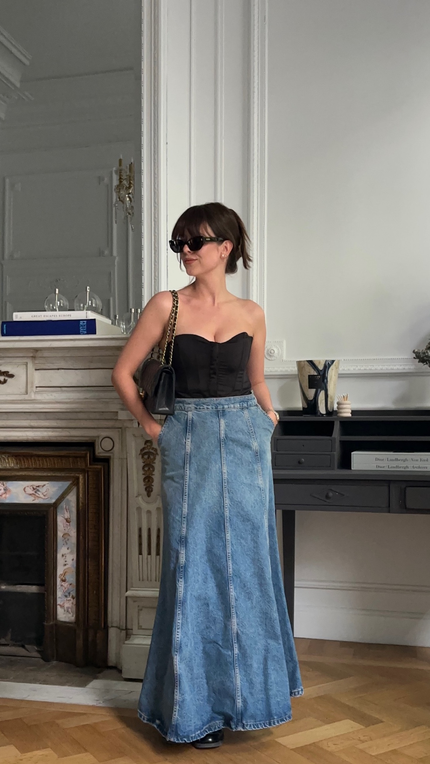 Chic with a Zara maxi denim skirt to go to the office! 🦋

#LTKworkwear #LTKFind