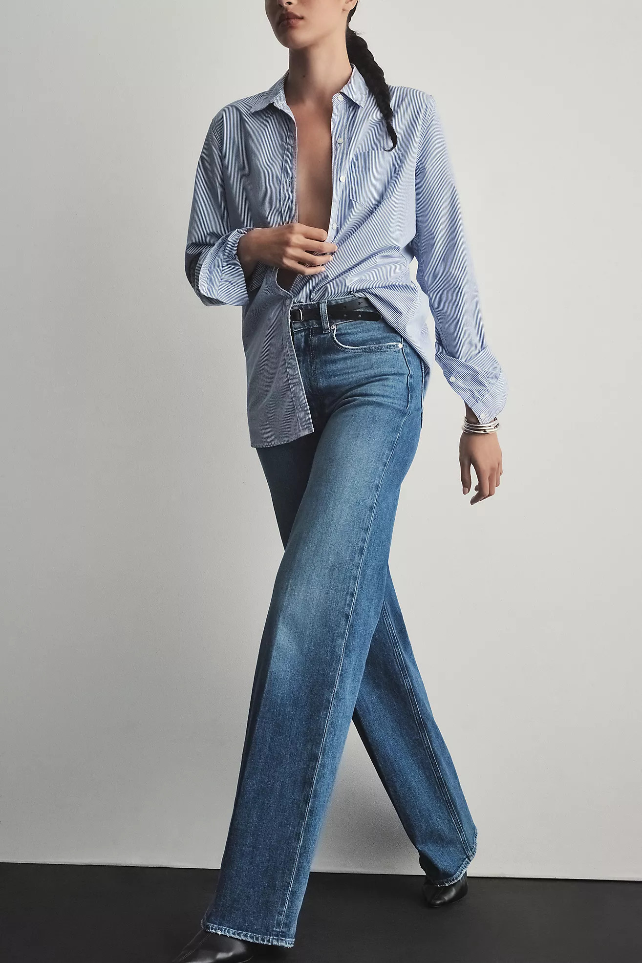 PAIGE Sasha High-Rise Wide-Leg Jeans | Anthropologie (US)