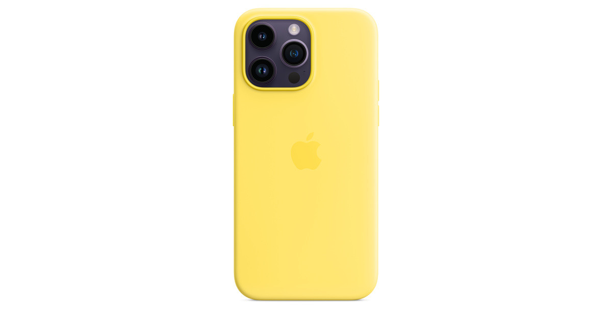 iPhone 14 Pro Max Silicone Case with MagSafe - Canary Yellow | Apple (US)