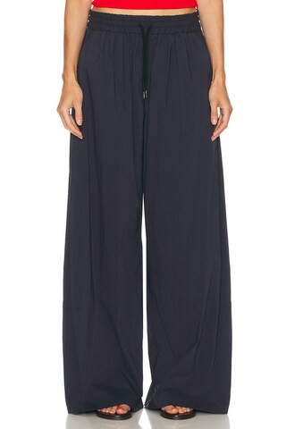 St. Agni Everyday Drawstring Pant in Navy | FWRD 