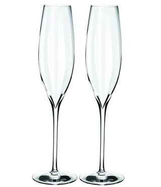 Waterford Crystal Elegance Optic Champagne Flutes, Set of 2 | Dillards Inc.
