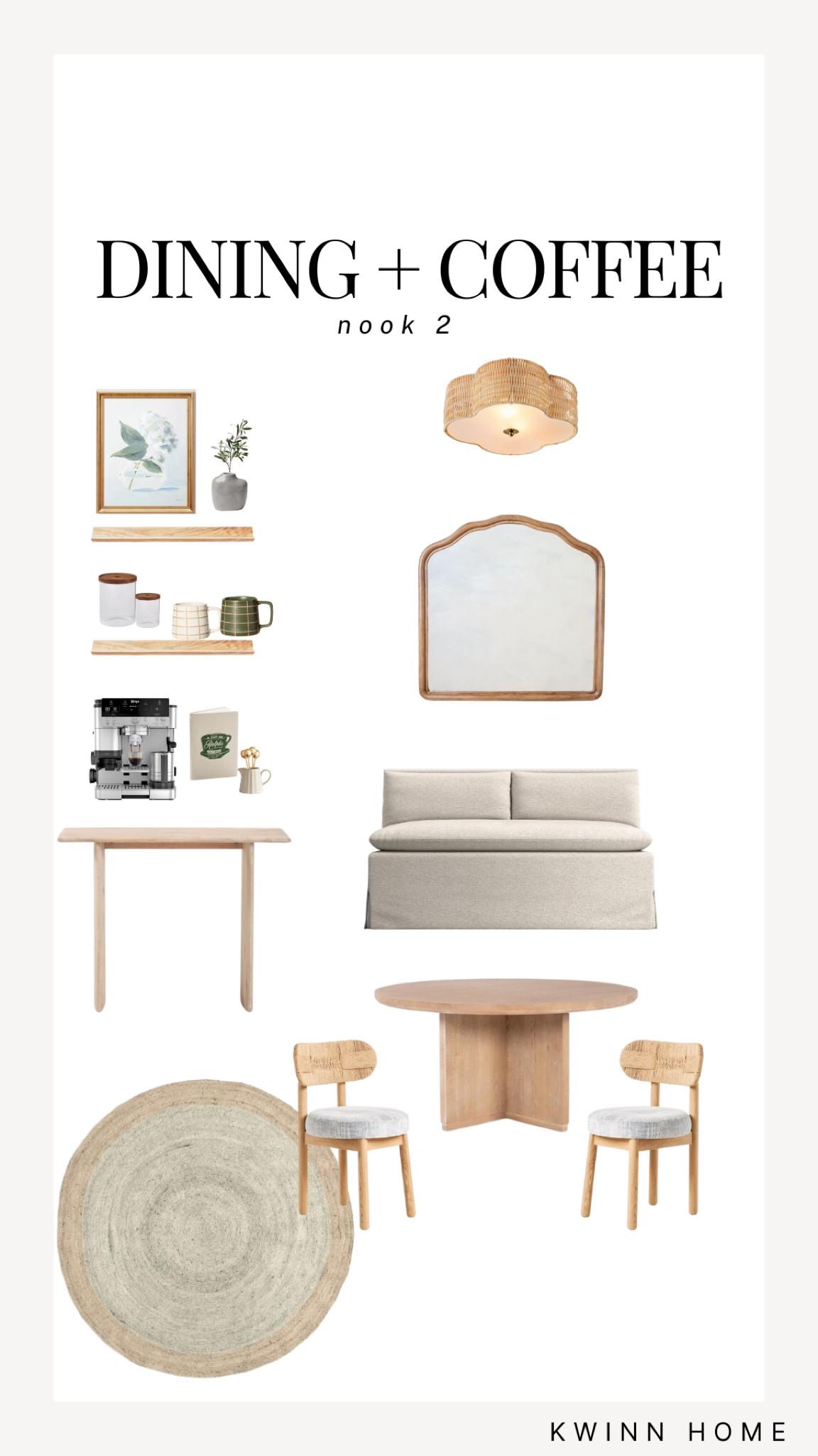 Channeling those Nancy Meyers home vibes with a touch of coastal charm in my dining + coffee nook. ✨

Soft neutrals, breezy linens, and classic pieces bring warmth and elegance to this cozy corner. Whether you’re sipping coffee or hosting a dinner, this space is designed for relaxed sophistication. Shop my LTK to add that effortless coastal style to your home! 🏡☕️
#NancyMeyersStyle #CoastalLiving #DiningNook #CoffeeNook #LTKHome #HomeInspo

#LTKHome